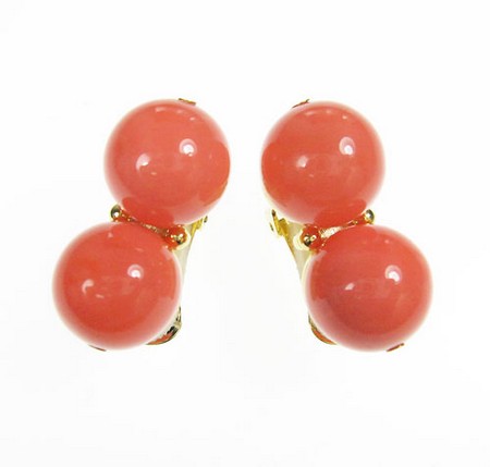 （画像用） KJL 　コーラル　イヤリング