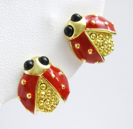 （画像用） KJL 　てんとう虫　イヤリング
