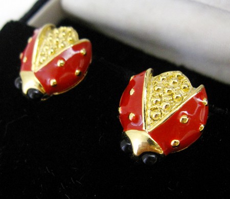 （画像用） KJL 　てんとう虫　イヤリング