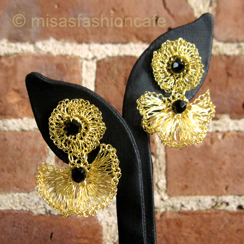 （画像用） Lavish ピアス　 18Kgp クロシェ・フローラル