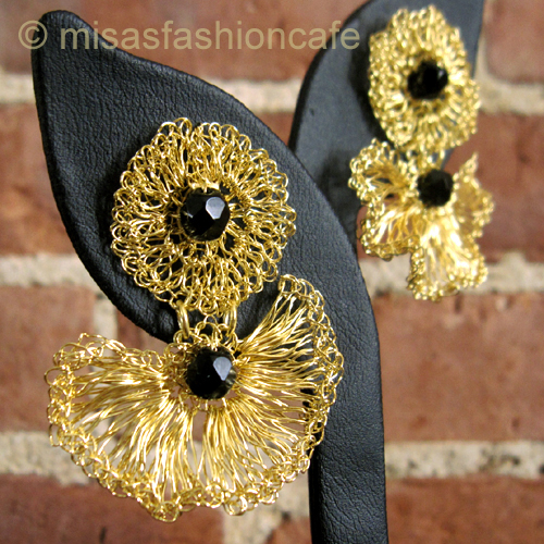 （画像用） Lavish ピアス　 18Kgp クロシェ・フローラル