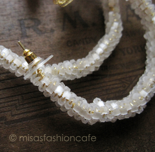 （画像用） Lavish ピアス　 18Kgp　フラワー・ フープ