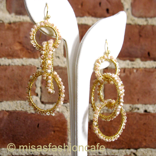 （画像用） Lavish ピアス　 18Kgp フープダングル