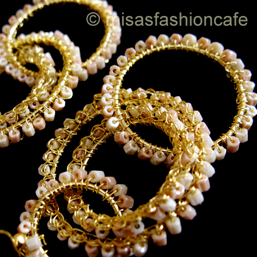 （画像用） Lavish ピアス　 18Kgp フープダングル