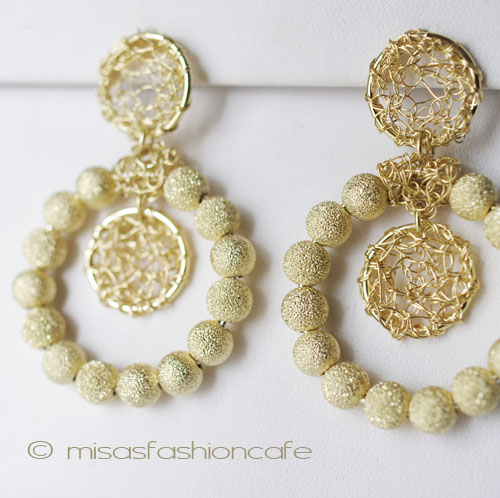 （画像用） Lavish ピアス 18Kgpサンキャッチャー