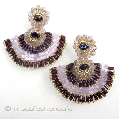 （画像用） Lavish ピアス パープルグラデーション