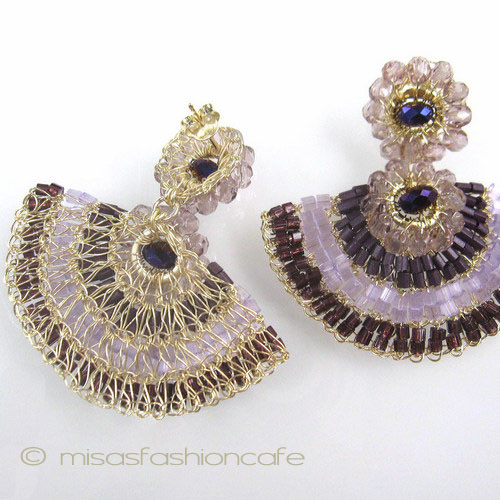 （画像用） Lavish ピアス パープルグラデーション