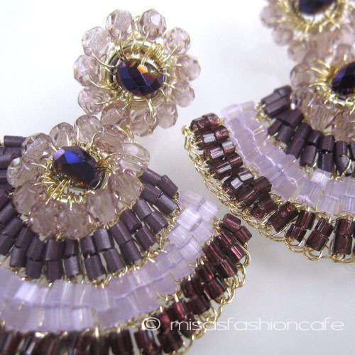 （画像用） Lavish ピアス パープルグラデーション