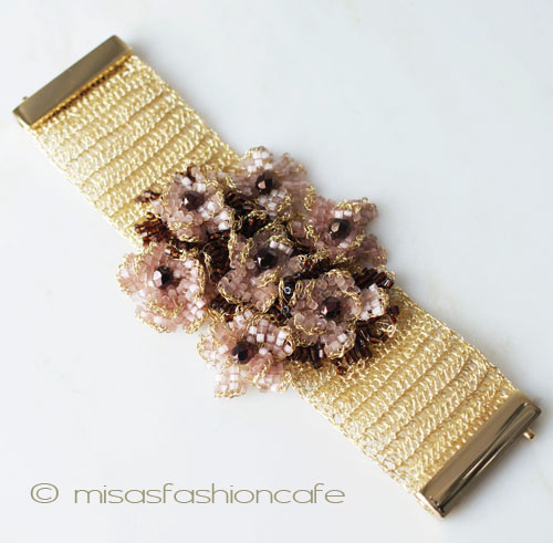 （画像用） Lavish ブレスレット 18Kgpフラワーガーデン