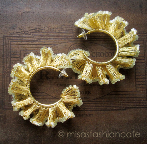 （画像用） Lavish ピアス　 18Kgp フープ・マスカット