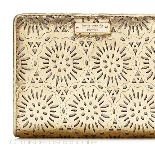 （画像用） ケイトスペード 　お財布 ゴールド花