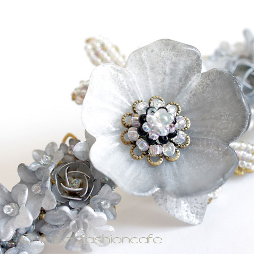 （画像用） ヘアーバレッタ パーティー・フラワー