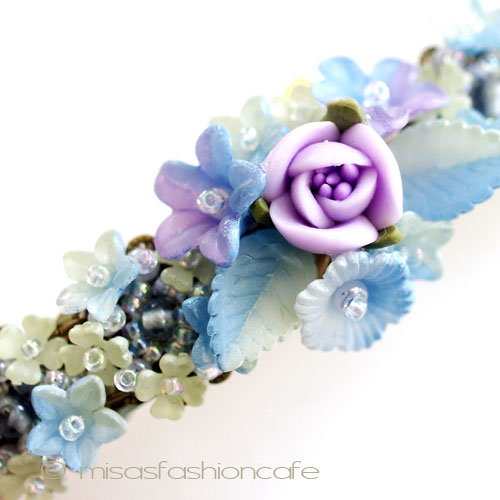 （画像用） ヘアーバレッタ再販 フランス製　お花