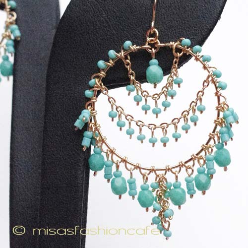 （画像用） ピアスまたはイヤリング ターコイズ　再販！