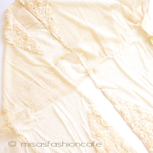 （画像用） 花ストール（クリーム）再販！