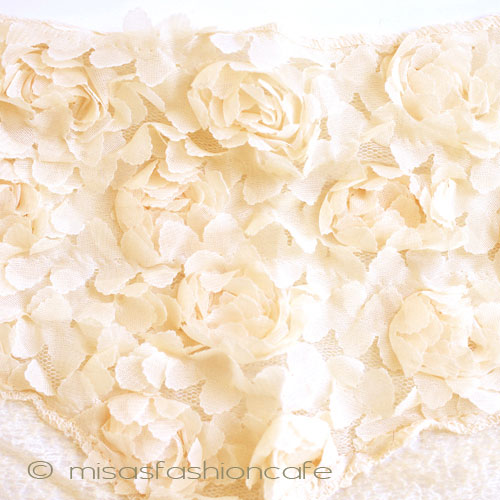 （画像用） 花ストール（クリーム）再販！
