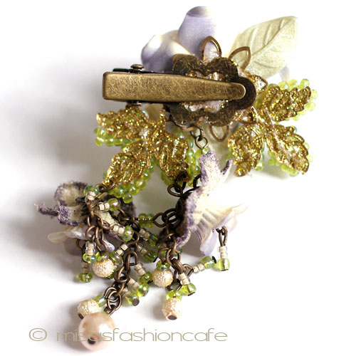 （画像用） ヘアークリップ　再販！ カリフォルニア製お花