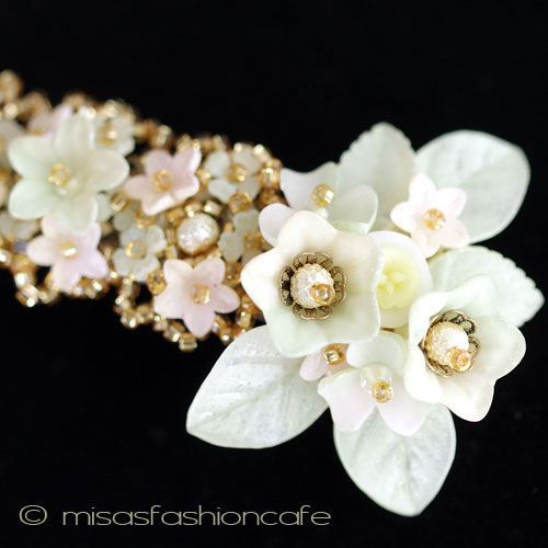 （画像用） パーティー・ヘアーバレッタ フランス製フラワー再販