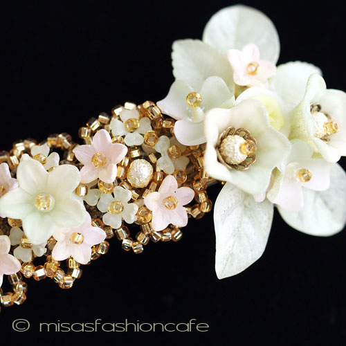 （画像用） パーティー・ヘアーバレッタ フランス製フラワー再販