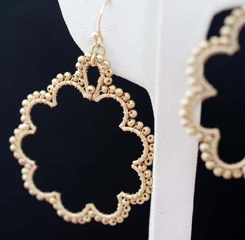 （画像用） FlyingLizard　ピアス ゴールドフープ