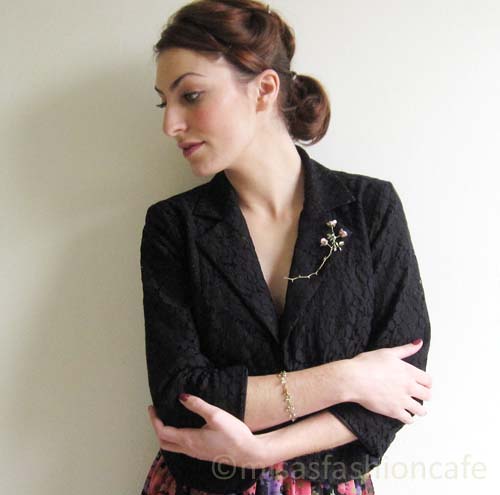 （画像用） Michaud ブローチ ローズ