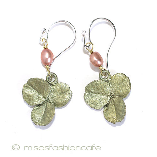 （画像用） マイケルミショー クローバー ピアス　または　クリップ