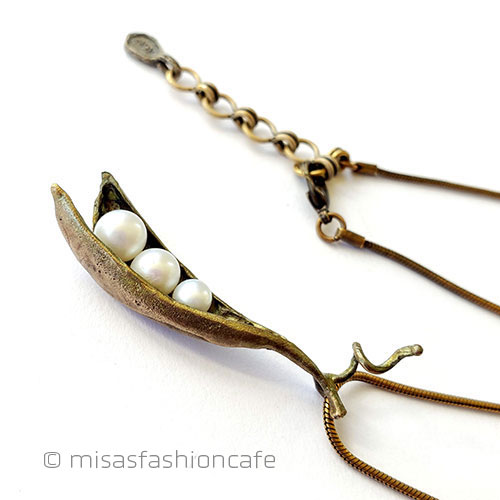 （画像用） マイケルミショー　パール 真珠の豆　ネックレス