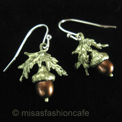 （画像用） マイケルミショー ピアス 真珠のどんぐり