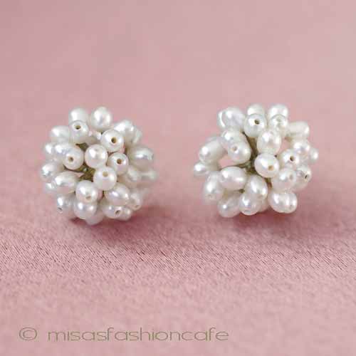 Michaud 真珠 ピアス　 たんぽぽ　再販！ - ウインドウを閉じる