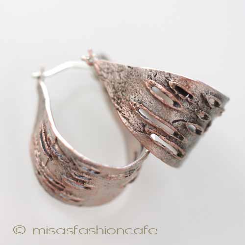 （画像用） マイケルミショー ピアス 白樺の木 シルバー