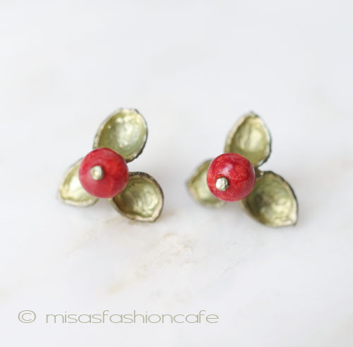 （画像用） Michaud ピアス 再販！ 　ビタースイートの実