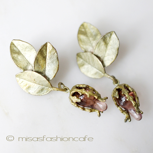 （画像用） Michaud ピアス　再販！ バラのつぼみ