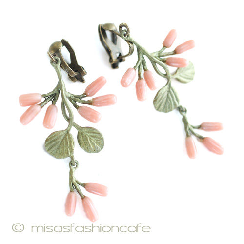 （画像用） マイケルミショー イヤリング 天然珊瑚サンゴの苺