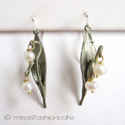 （画像用） ピアス　または　クリップ 真珠すずらん　再販！