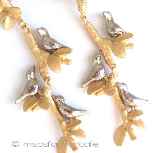 （画像用） マイケルミショー　24Kgp 鳥 ピアス　または　クリップ