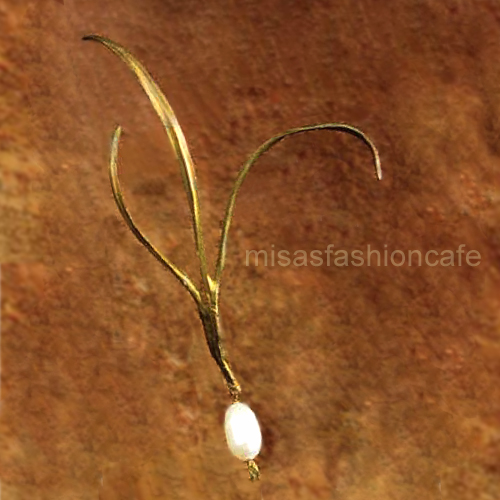 （画像用） マイケルミショー ブローチ 真珠の玉ネギ