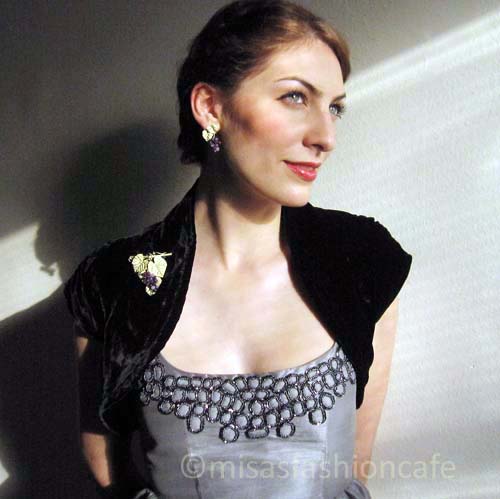 （画像用） Michaud ブローチ アメジスト葡萄