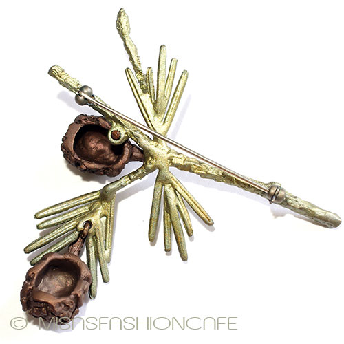 （画像用） マイケルミショーブローチ 松ぼっくり杉の木　再販