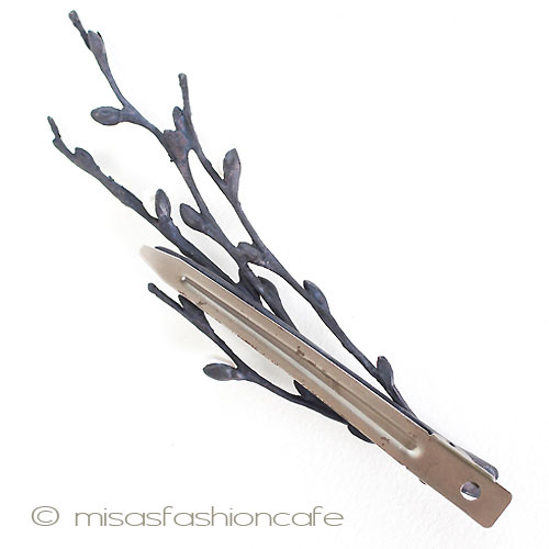 （画像用） Michaud ヘアークリップ 　真珠の猫柳