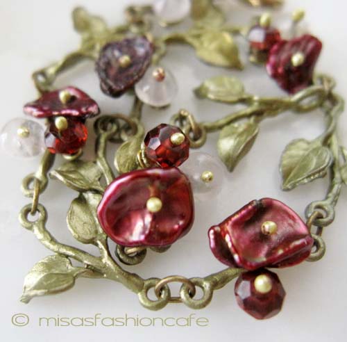 （画像用） Michaud ブレス　NEW! 真珠・天然石のローズ