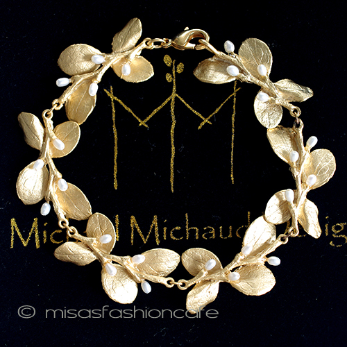 （画像用） マイケルミショー再販！ 真珠24Kgpブレスレット