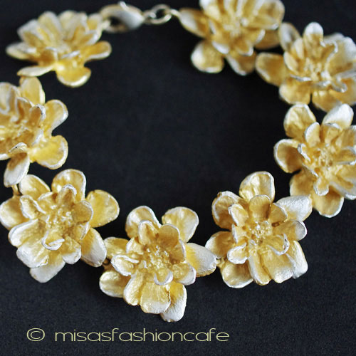 （画像用） Michaud ブレスレット 24金 イエローローズ