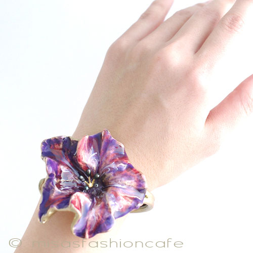 （画像用） マイケルミショー再販！ 真珠・朝顔バングル