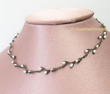 （画像用） Michaud ネックレス 真珠ねこやなぎ