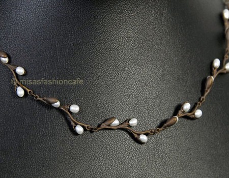 （画像用） Michaud ネックレス 真珠ねこやなぎ