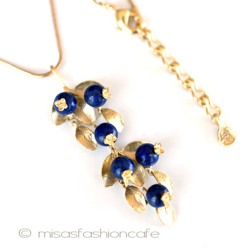 （画像用） Michaud ネックレス ブルーベリー