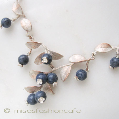 （画像用） ミショー　珊瑚ブルーベリー スターリングシルバー銀製