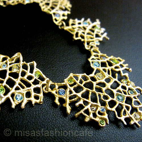 （画像用） マイケルミショー ネックレス 24K金&銀　コーラル