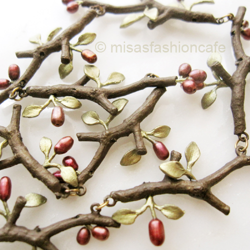 （画像用） Michaud ネックレス 小枝・真珠のお花