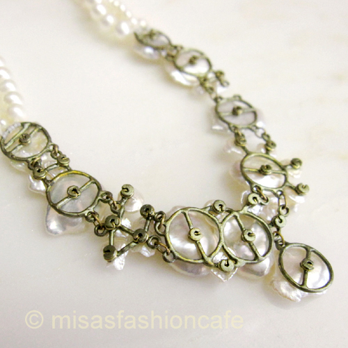 （画像用） Michaudネックレス 再販 豪華ケシパール真珠